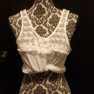 Bohemian Tie front crop top - 321